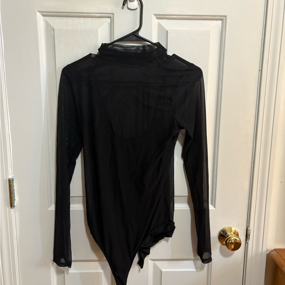 Hollister Sheer Long Sleeve Bodysuit